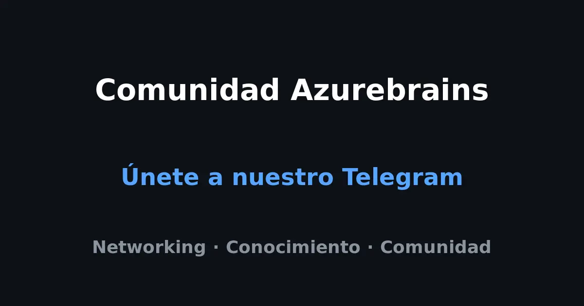 Comunidad Azurebrains en Telegram