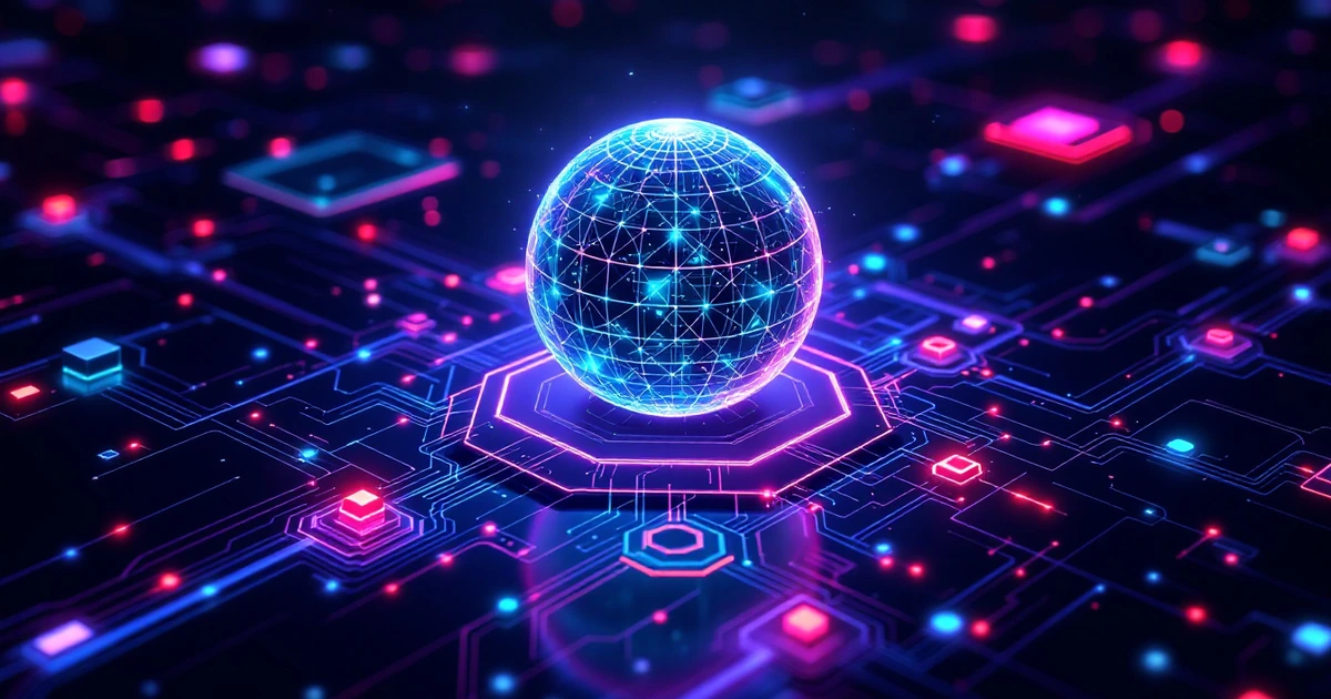 Representación conceptual de IA ejecutando tareas programables