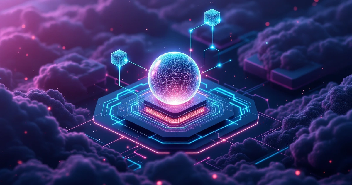 Representación gráfica de privacidad y gestión de datos en la nube